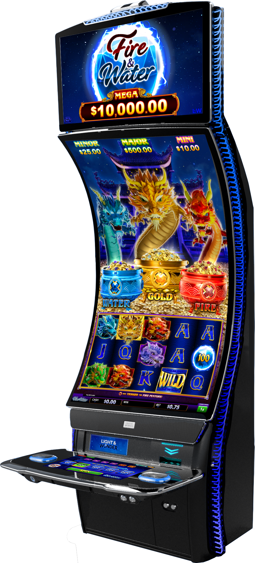 Dragon Spin Saga - Fire & Water Cabinet